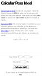 Mobile Screenshot of calcularpesoideal.com.br